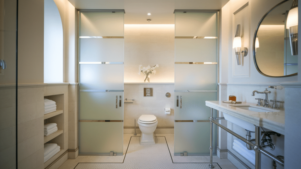 separate toilet area