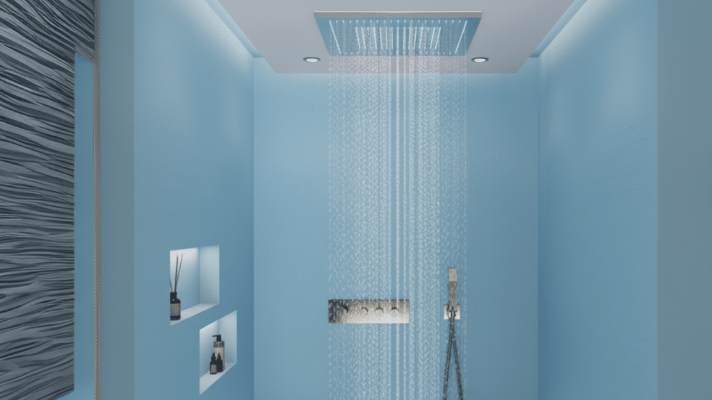 spa style rainfall showerhead