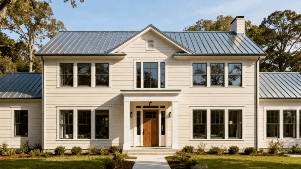 symmetrical grandeur contemporary materials