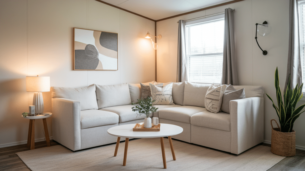 try a sectional sofa