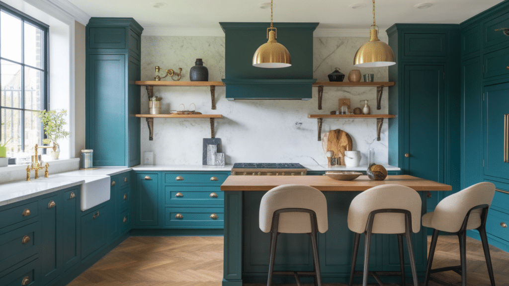 try deep green or navy blue