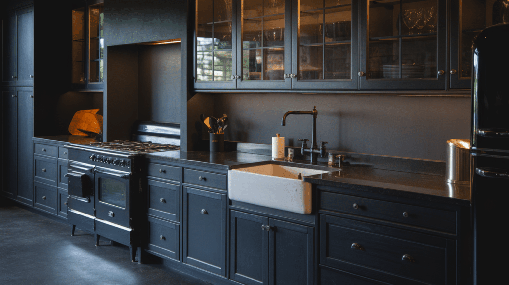 use glass cabinet doors