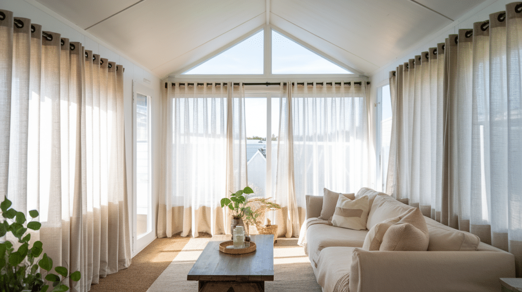 use simple window treatments