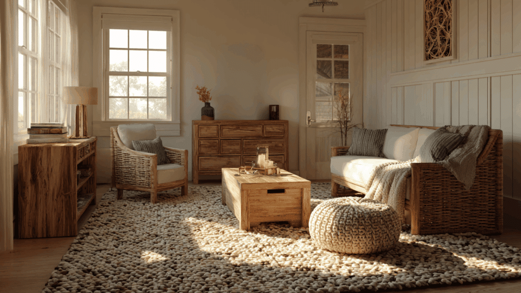 use soft textured rugs
