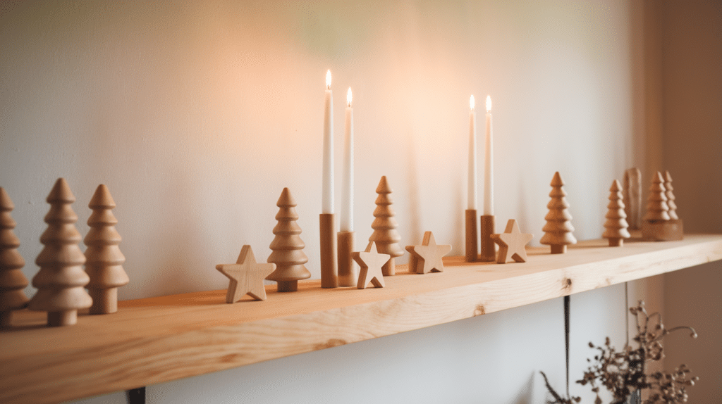 use wooden decor pieces