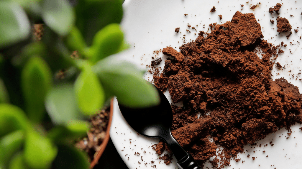 what are coffee grounds made of