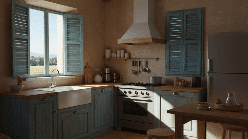 wooden window shutters