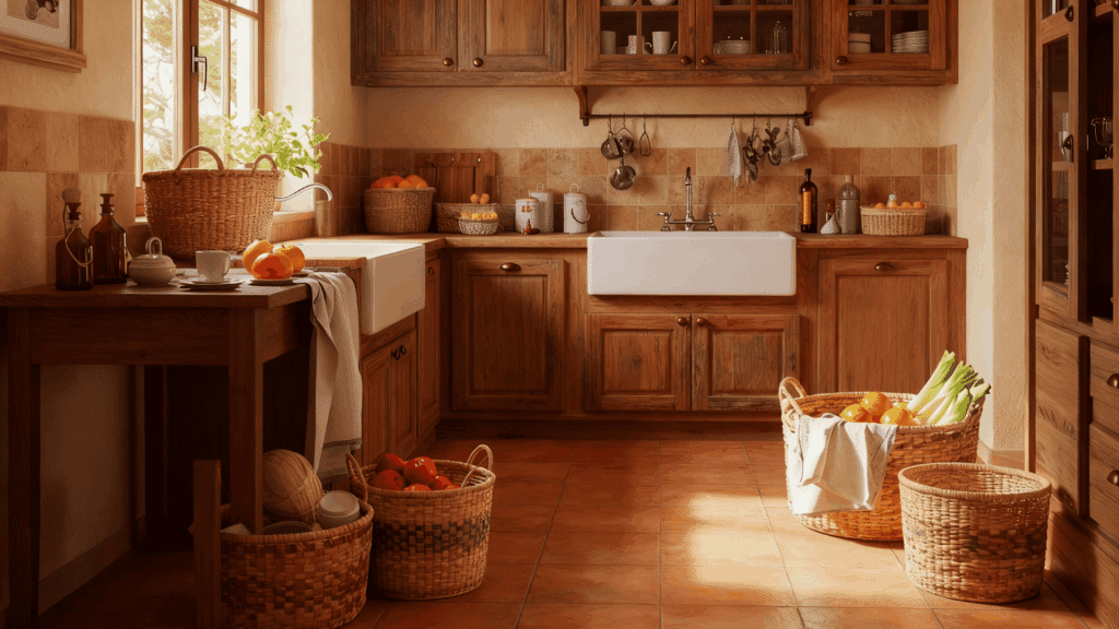 woven basket storage