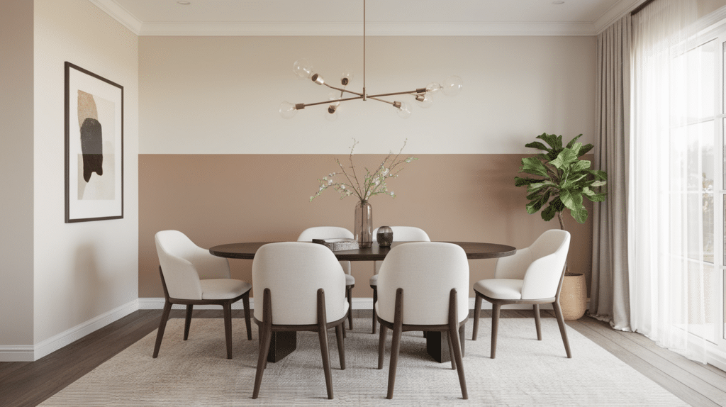 10. Two Tone Paint Accent Wall