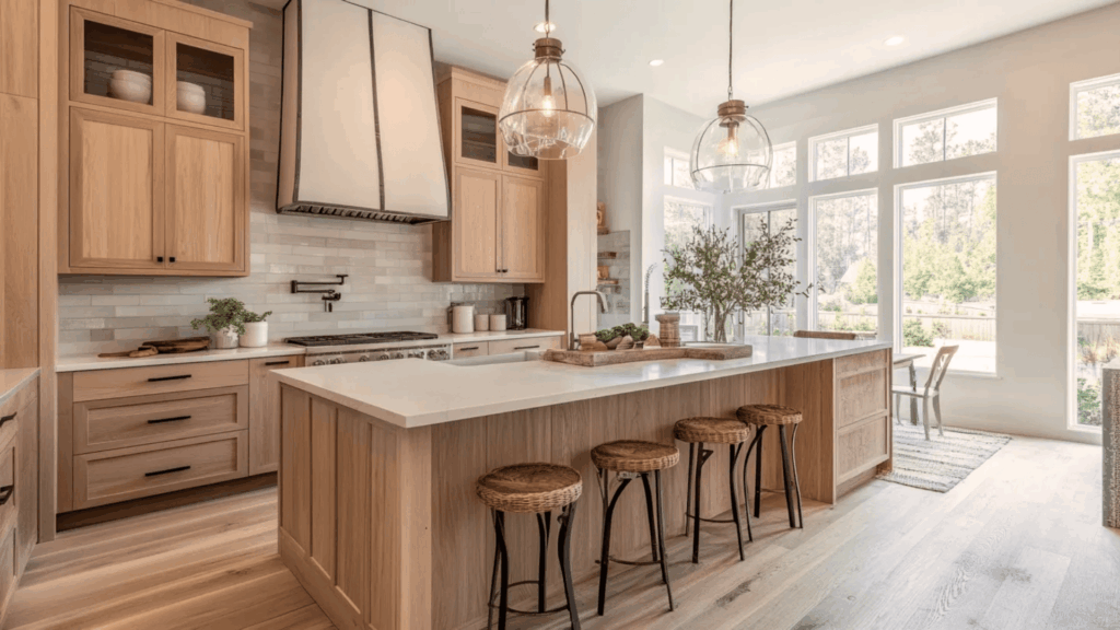 13. Pale Oak or Birch Cabinet Finishes