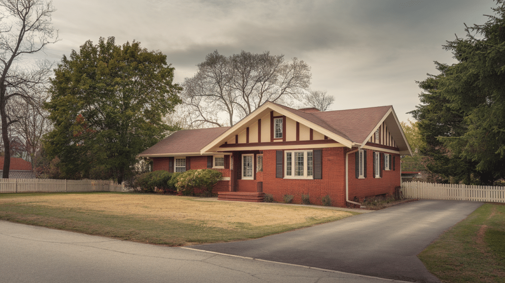 19. Brick Red and Cream with Dark Brown