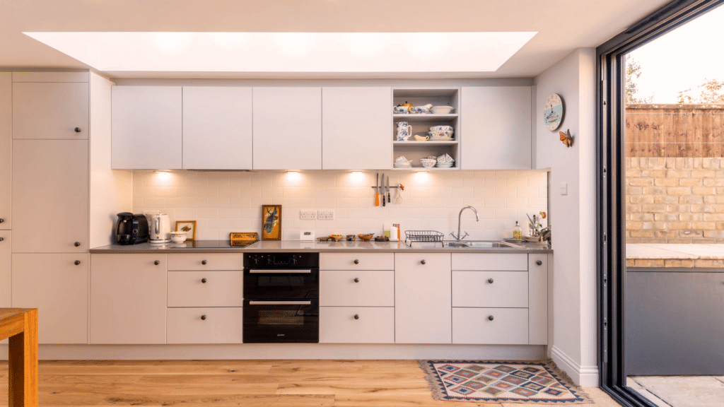 2. Handleless Cabinets for a Clean Look