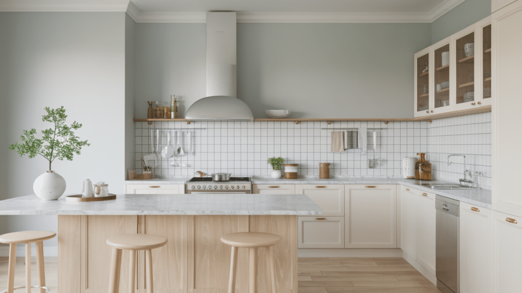 4. Soft Gray Walls Instead of Pure White