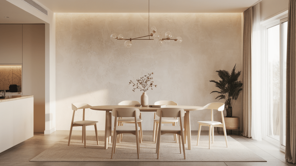 4. Textured Plaster Accent Wall