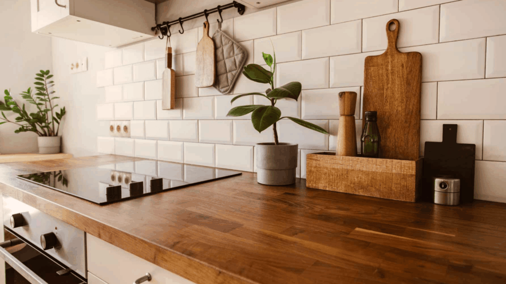 5. Wood Countertops to Add Warmth