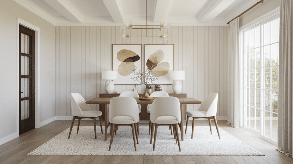 6. Vertical Panel Accent Wall