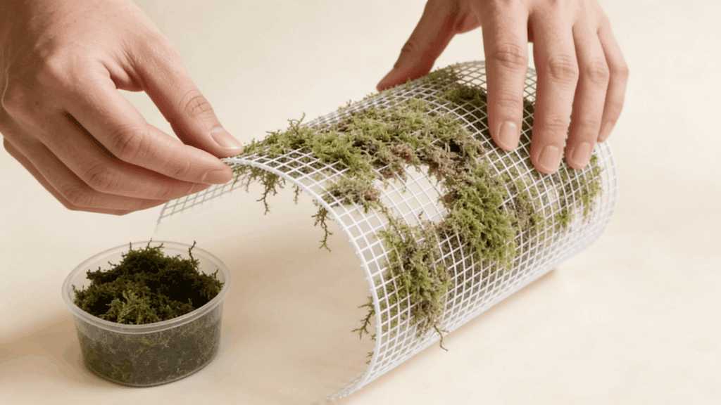 Prepare and Loosely Pack the Sphagnum Moss