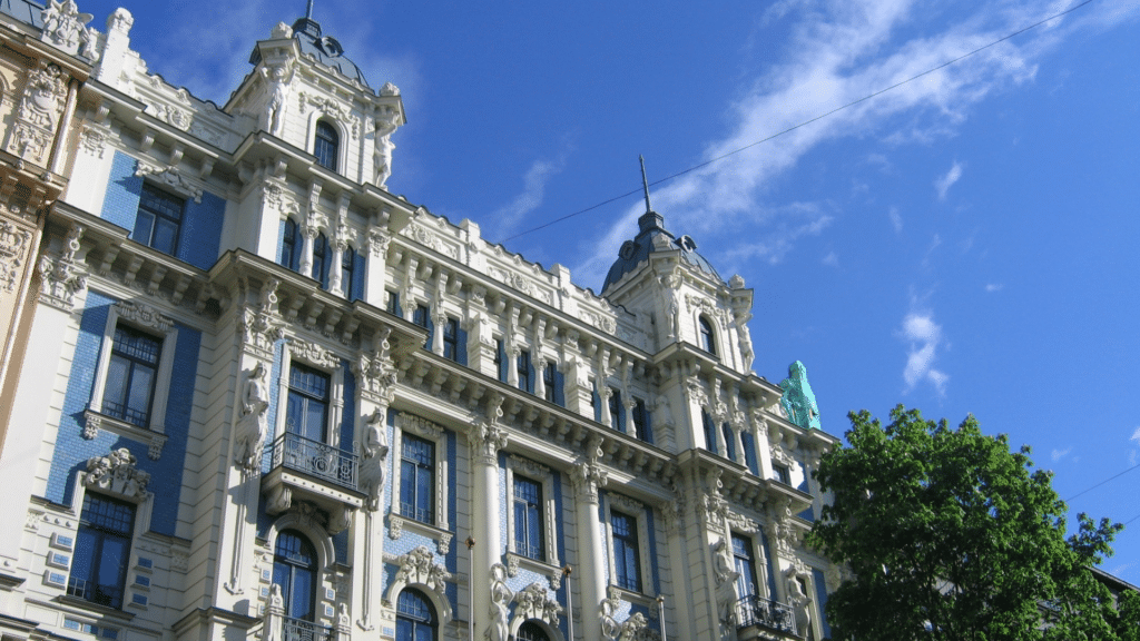 Riga Art Nouveau District in Latvia