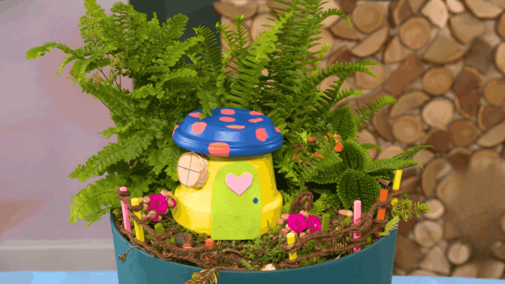 Step 6 Place the Fairy House and Decorations