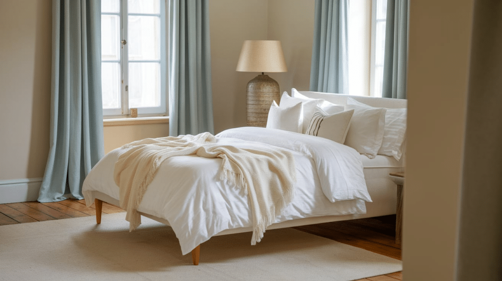 add soft throws and pillows