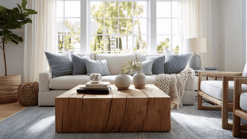 anchoring coffee tables