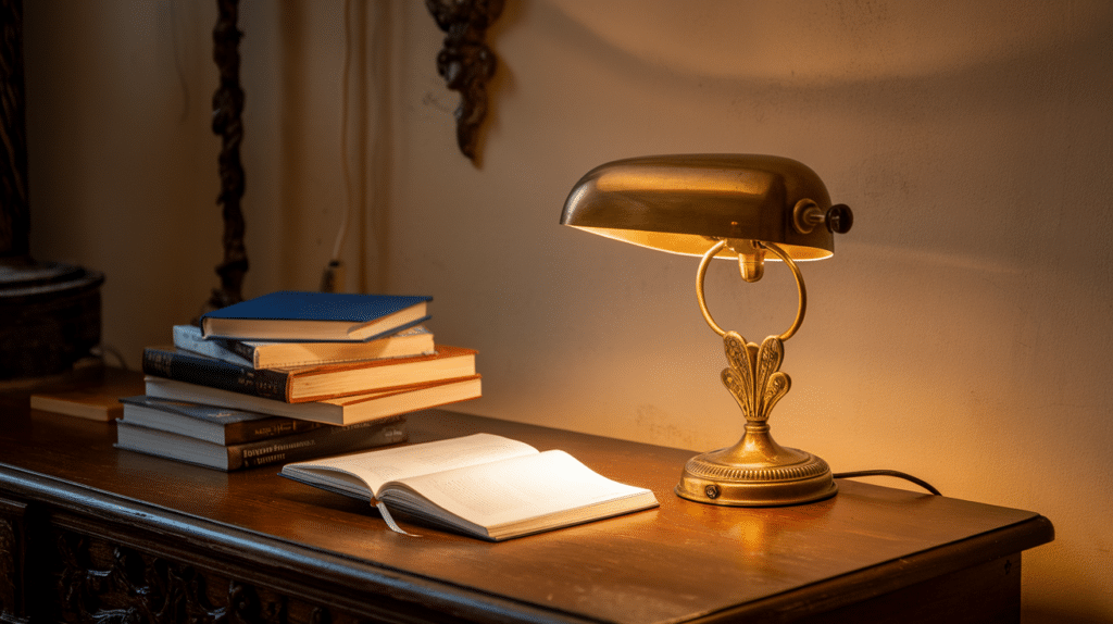 antique desk lamp