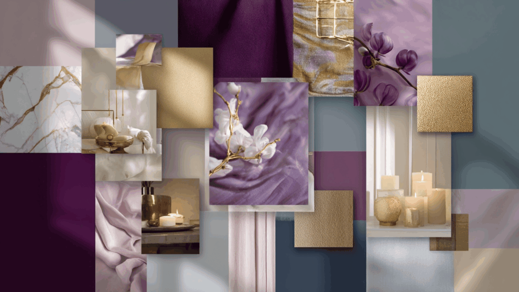 best color pairings with purple besides yellow