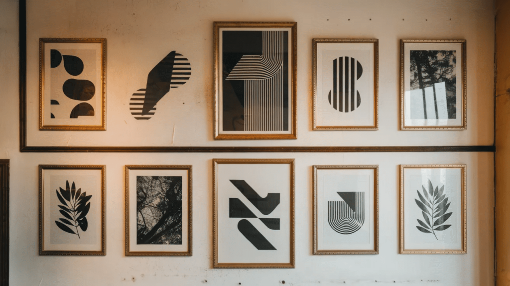 black and white art prints