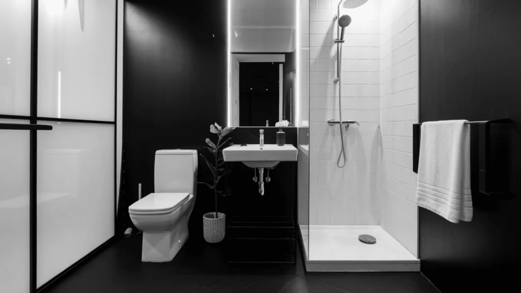 25 Simple Black and White Bathroom Designs black and white bathroom