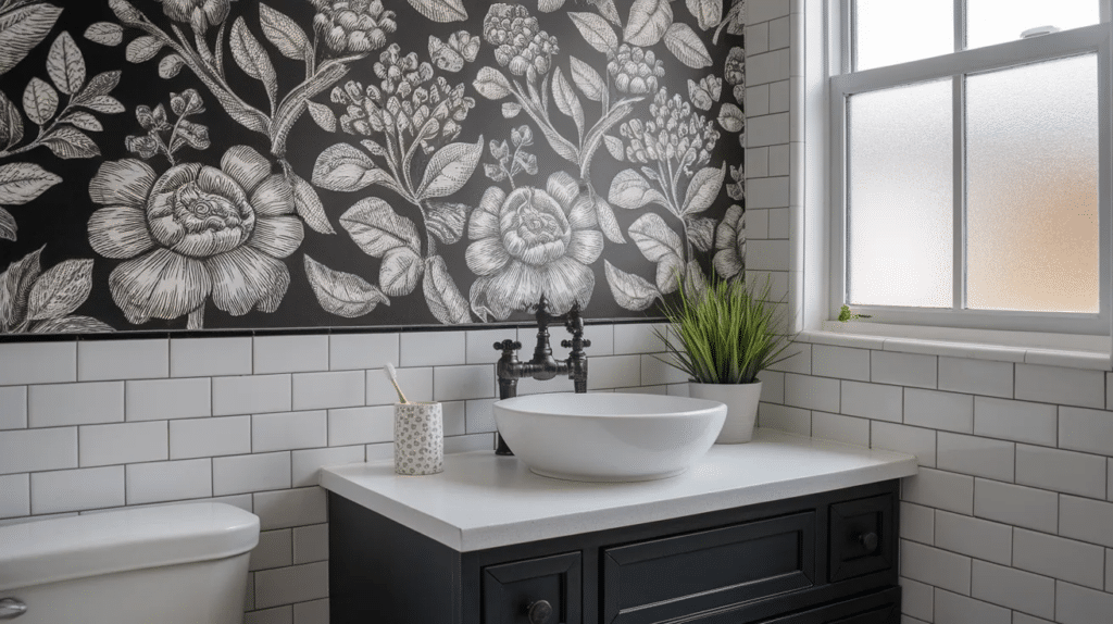 black and white wallpaper