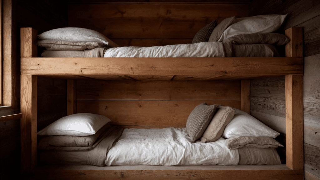 built in bunk beds for lodge feel