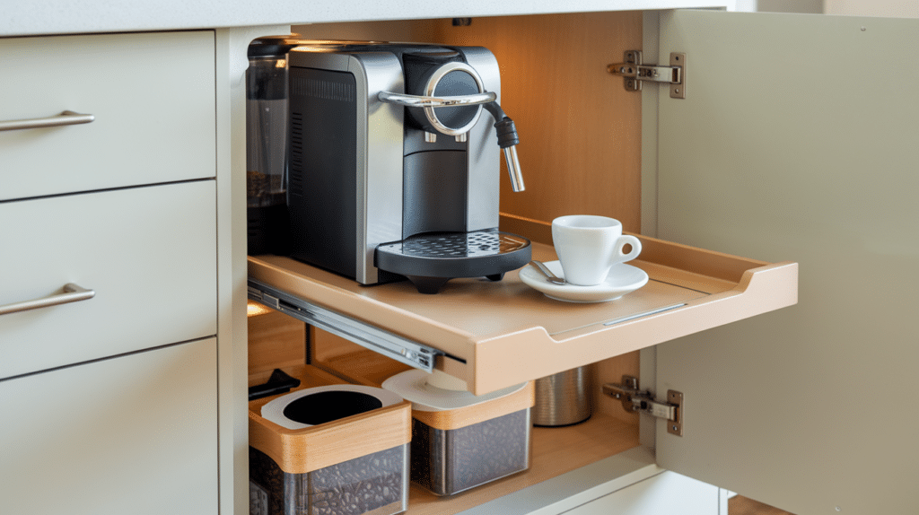 built in coffee stations