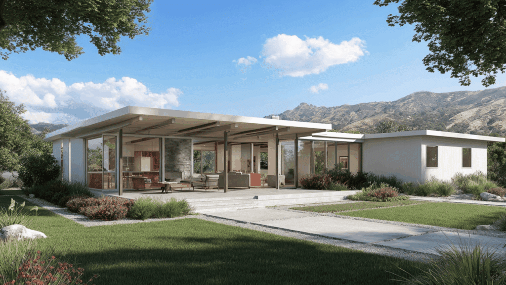 california modern ranch home