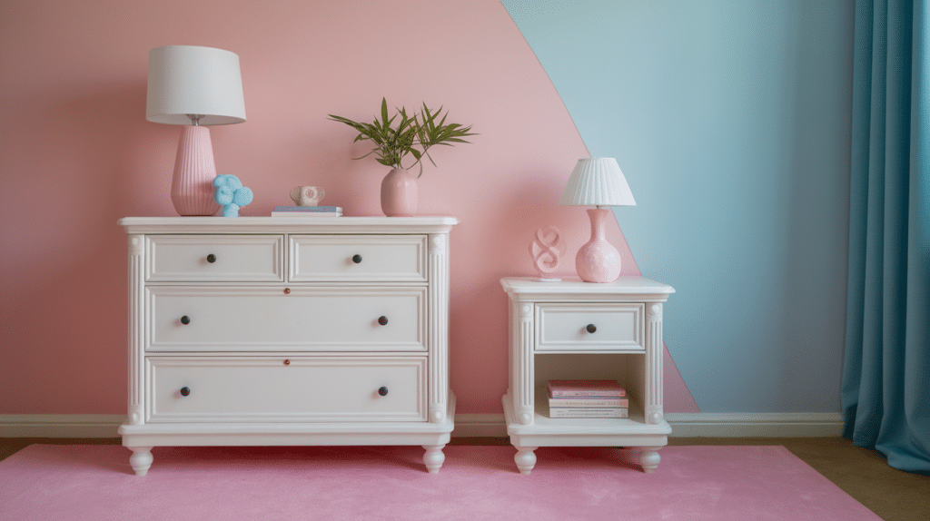 clean white furniture