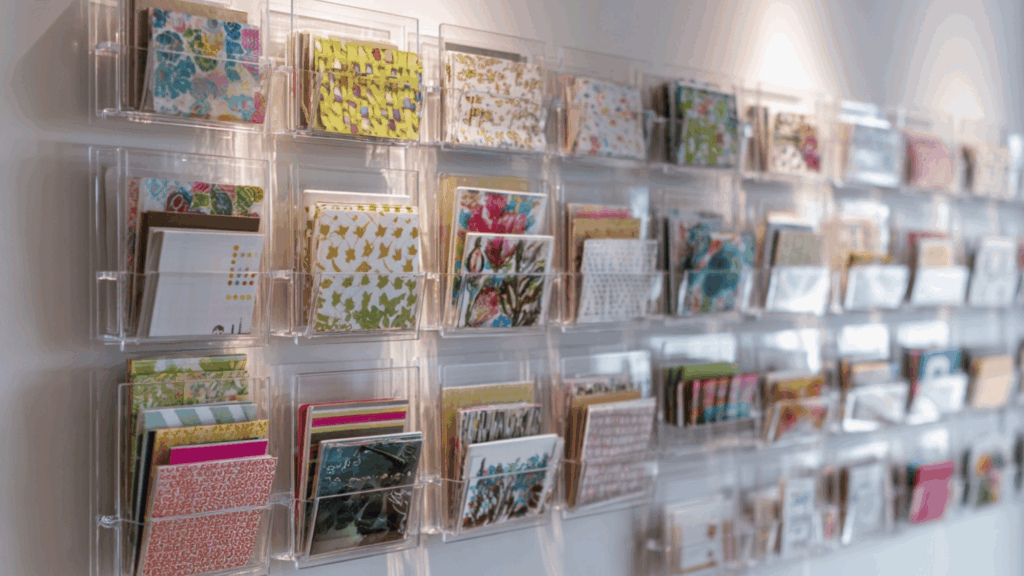 clear acrylic wall pockets