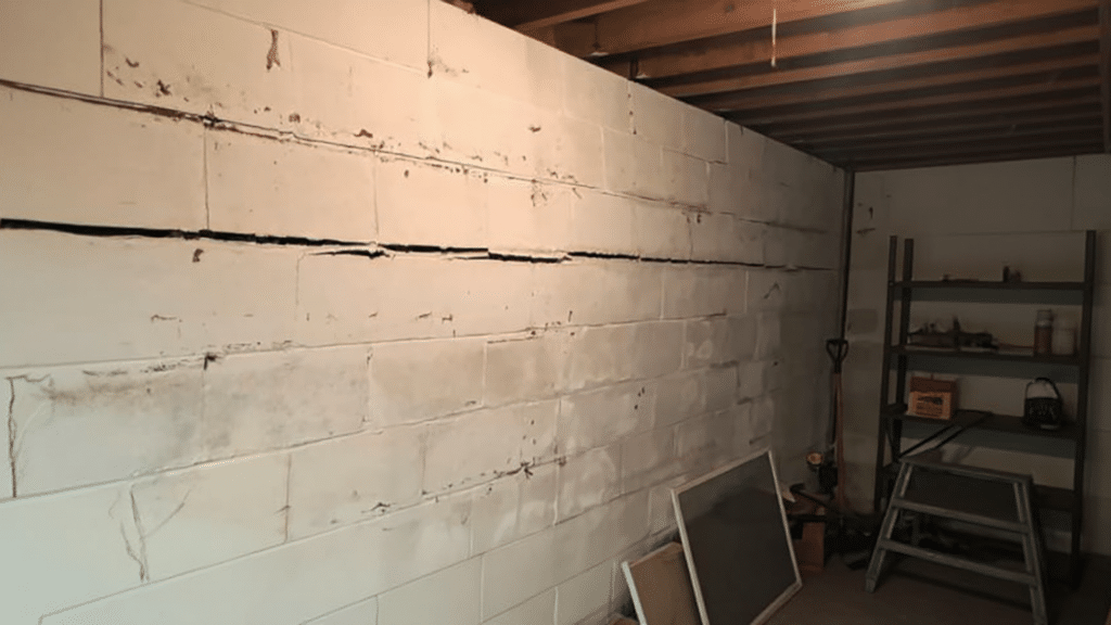 common causes of wall cracks in basements