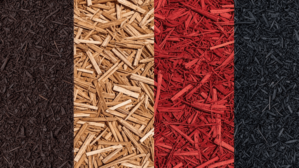 common mulch colors and what they do