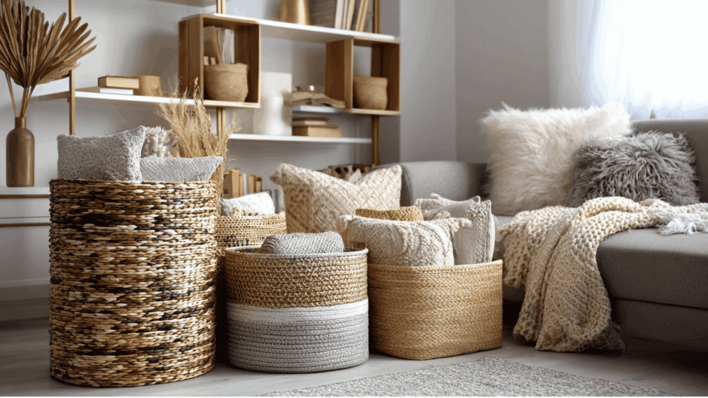 decorative baskets for organization