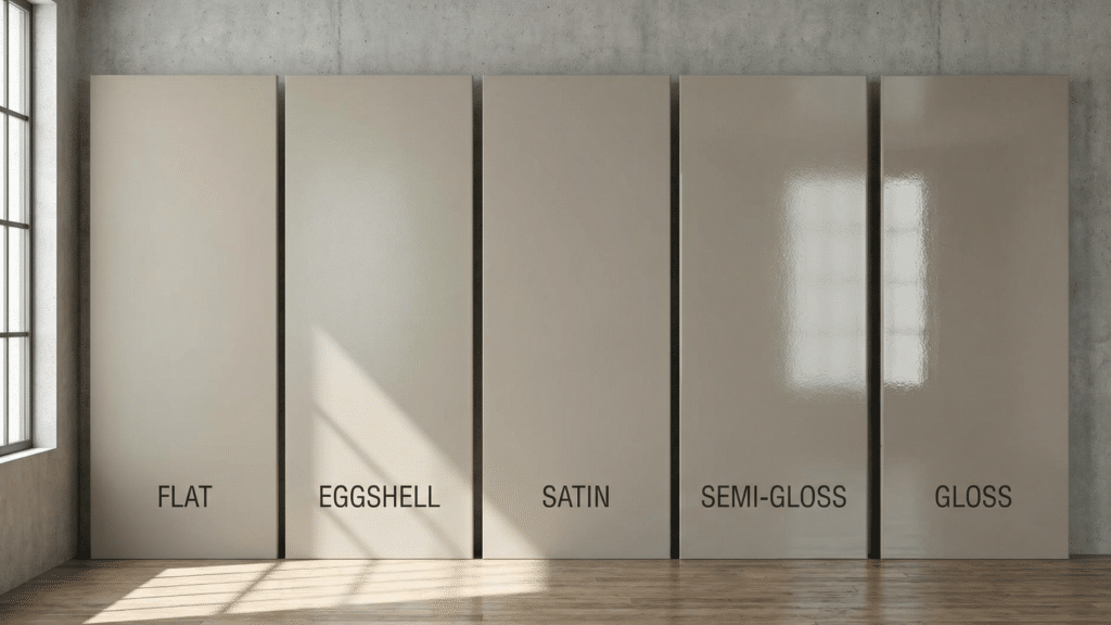 different paint finishes