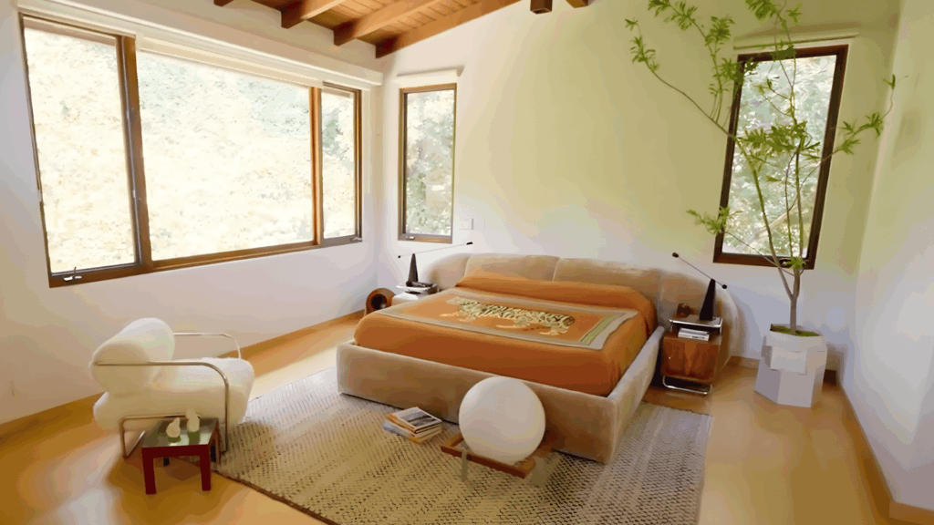 emma chamberlain house Bedroom