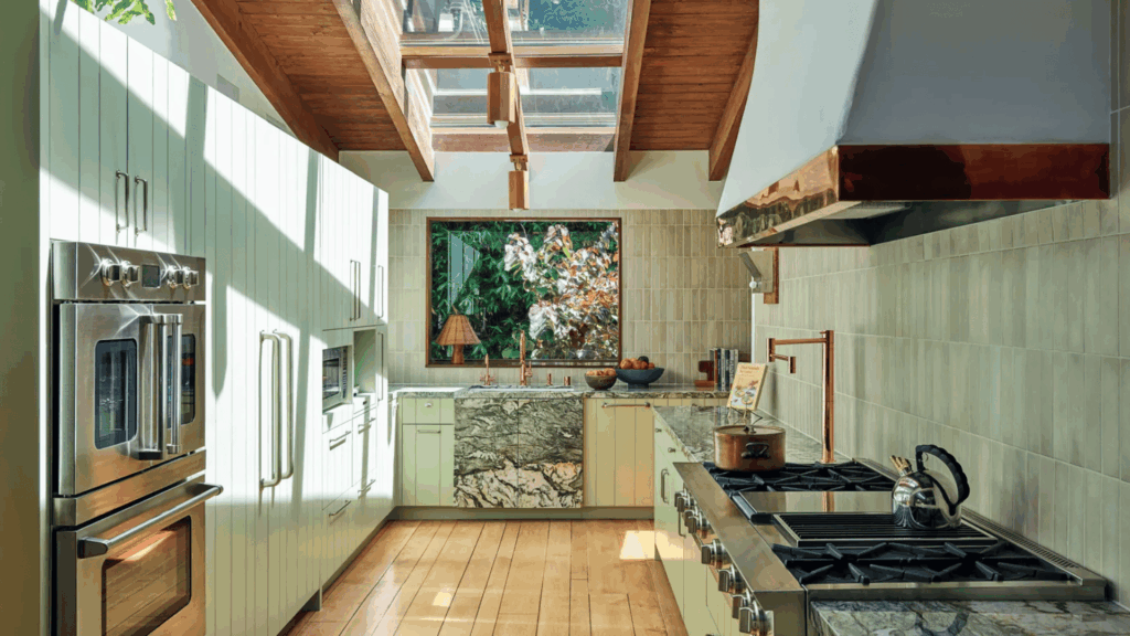 emma chamberlain house kitchen