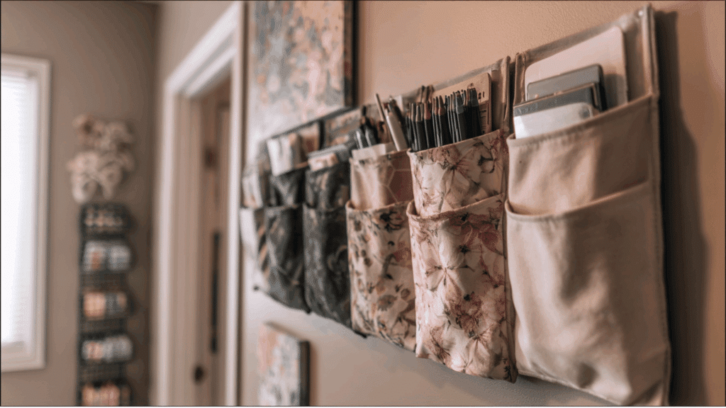 foldable fabric wall pockets