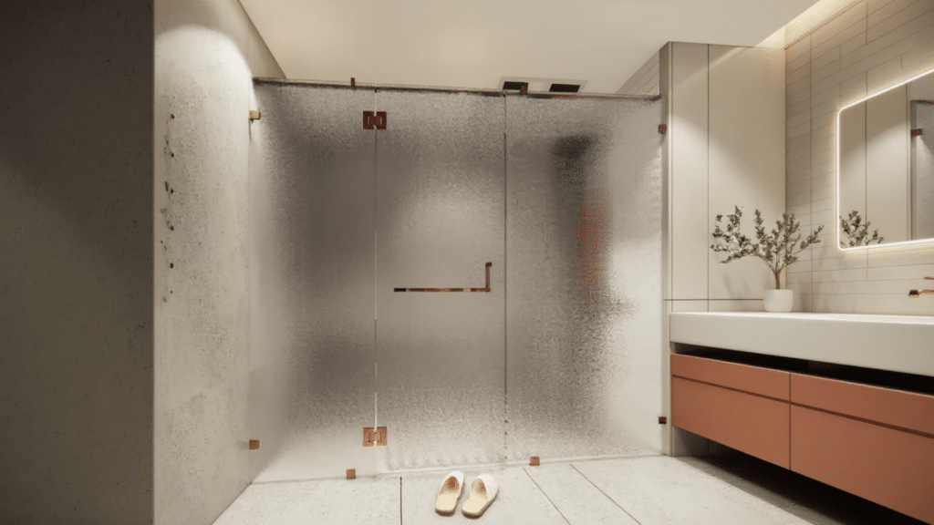 frosted glass panels