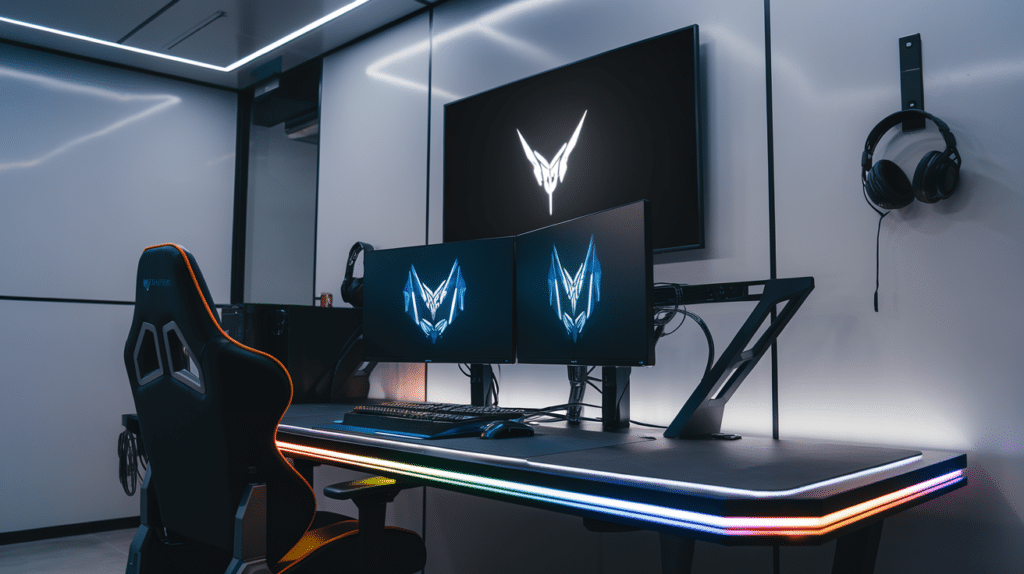 gaming centered media room