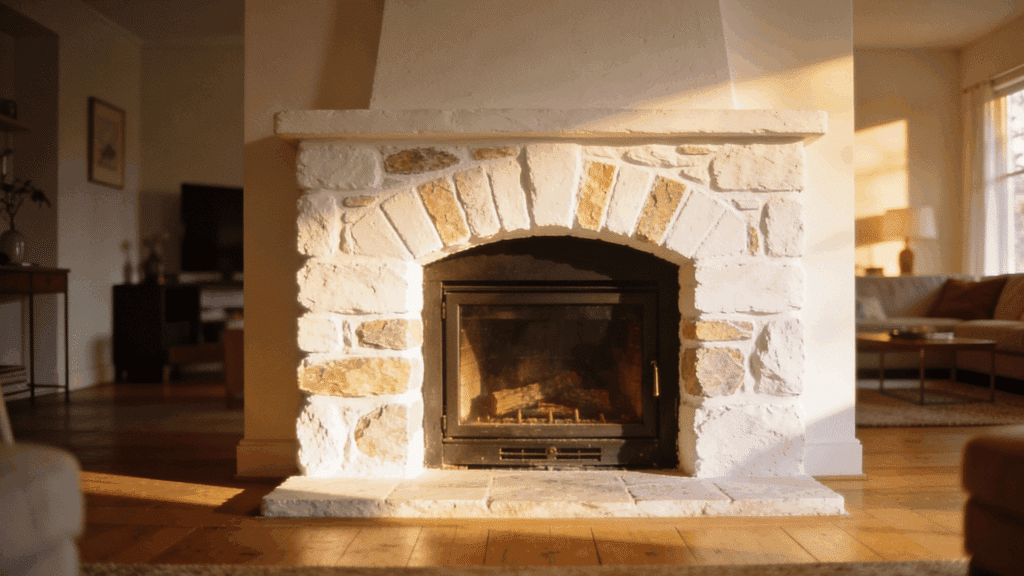 german smear fireplace