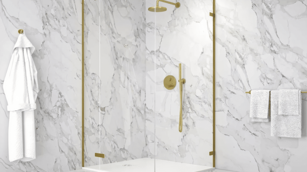 gold or brass fixtures