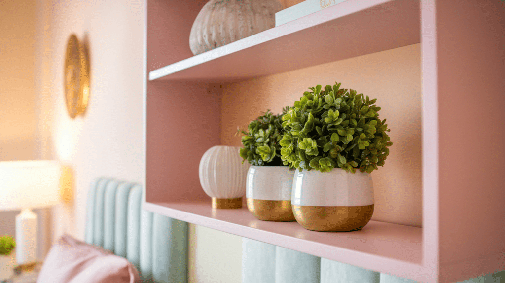 green plants in simple pots