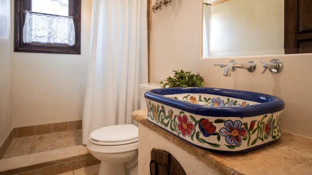 hand painted ceramic sinks