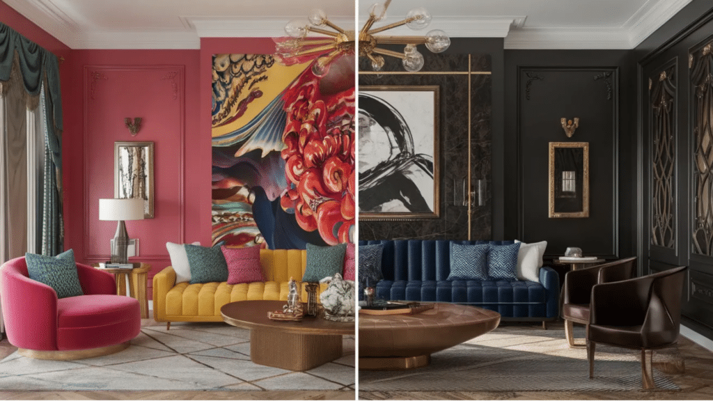 hollywood regency style vs art deco