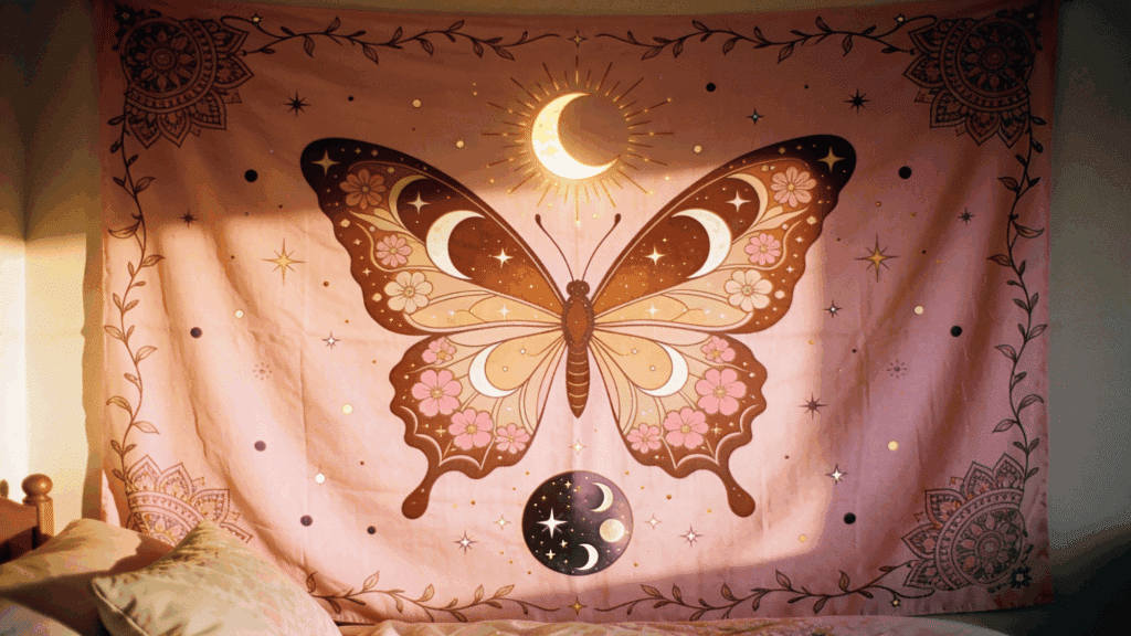 how to hang a tapestry